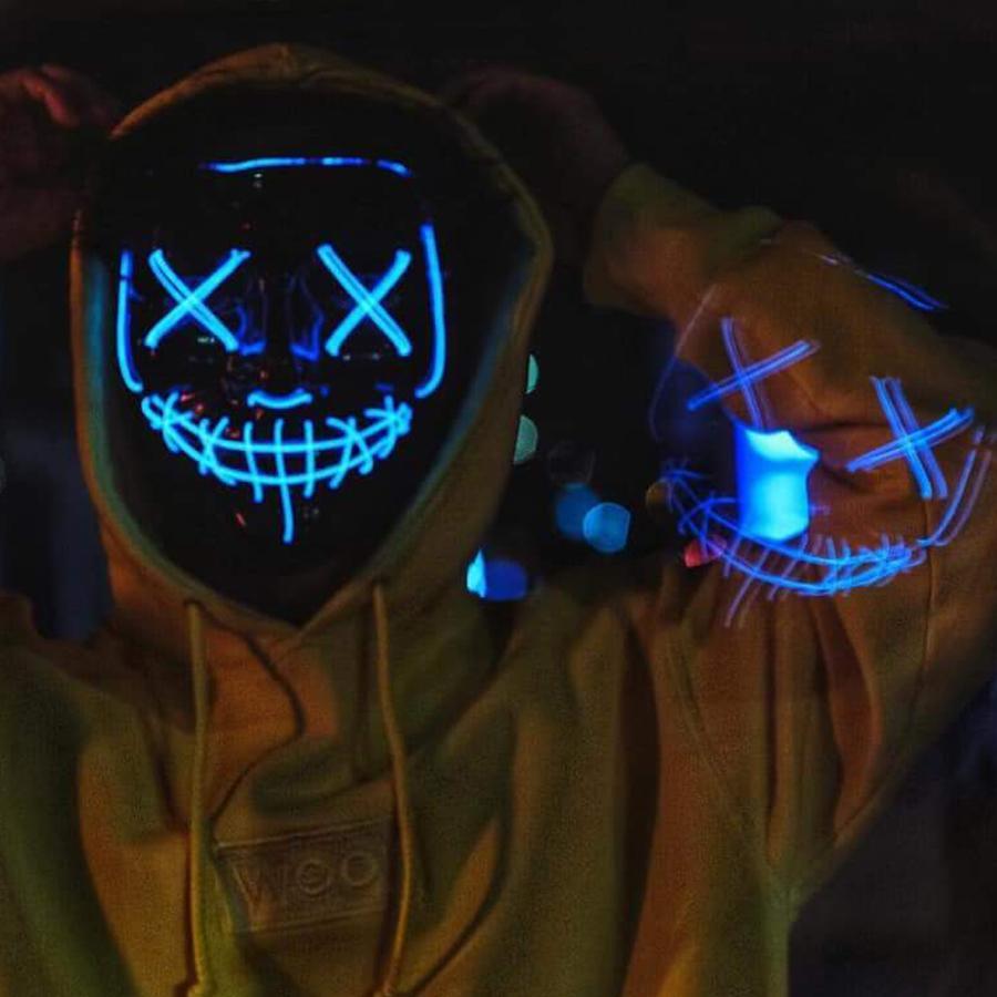 Halloween Purge LED Mask