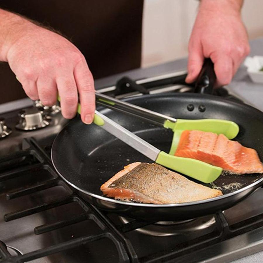 2-in-1 Spatula Tongs