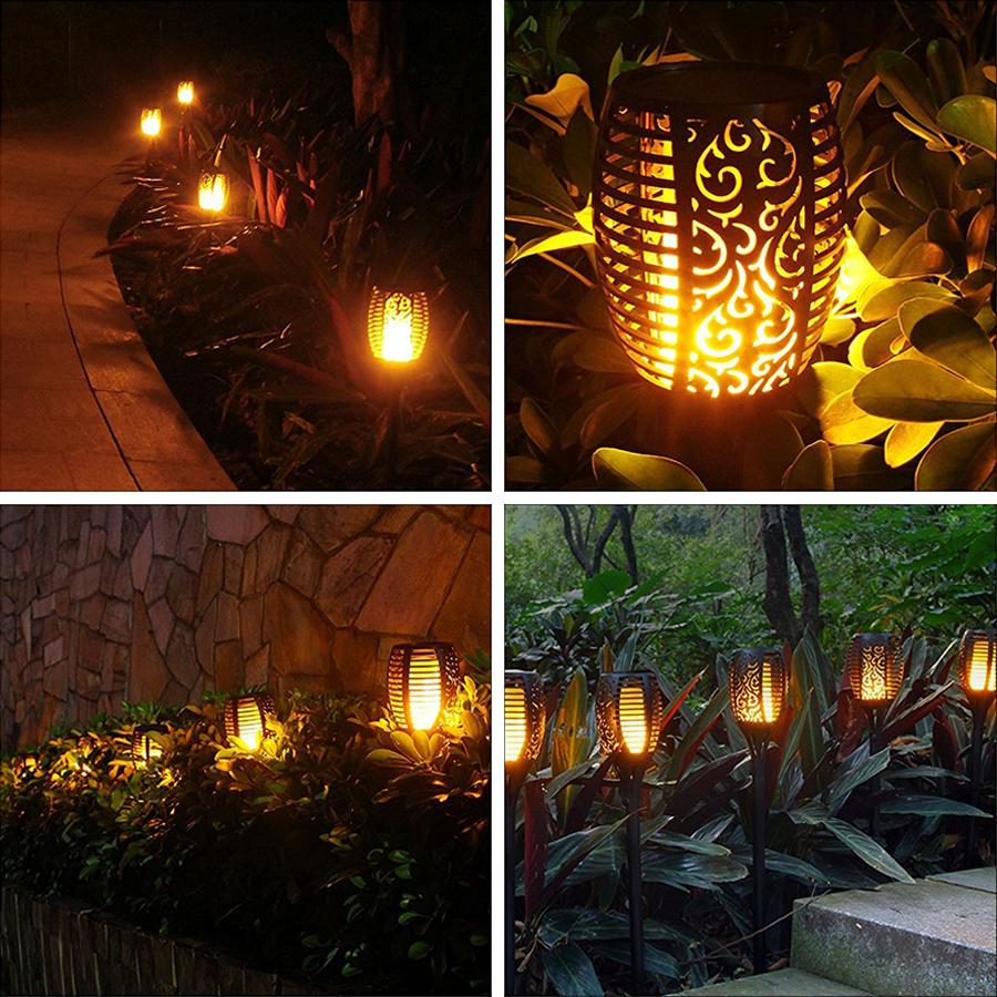 Solar Flame Flickering Lamp Torch