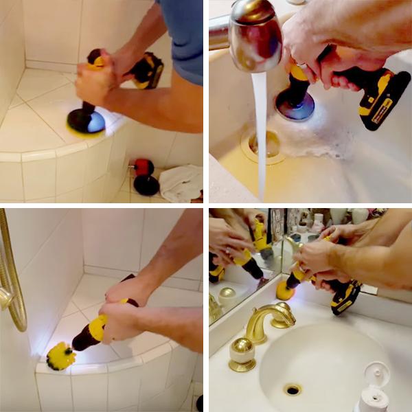 Power Scrubber Brush Set (Cordless Drill NOT Included)