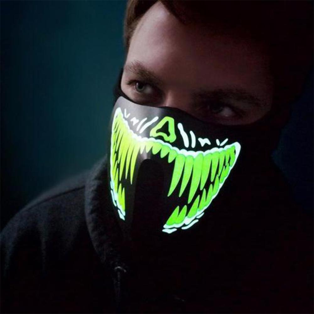 Sound Activated LED Halloween Mask