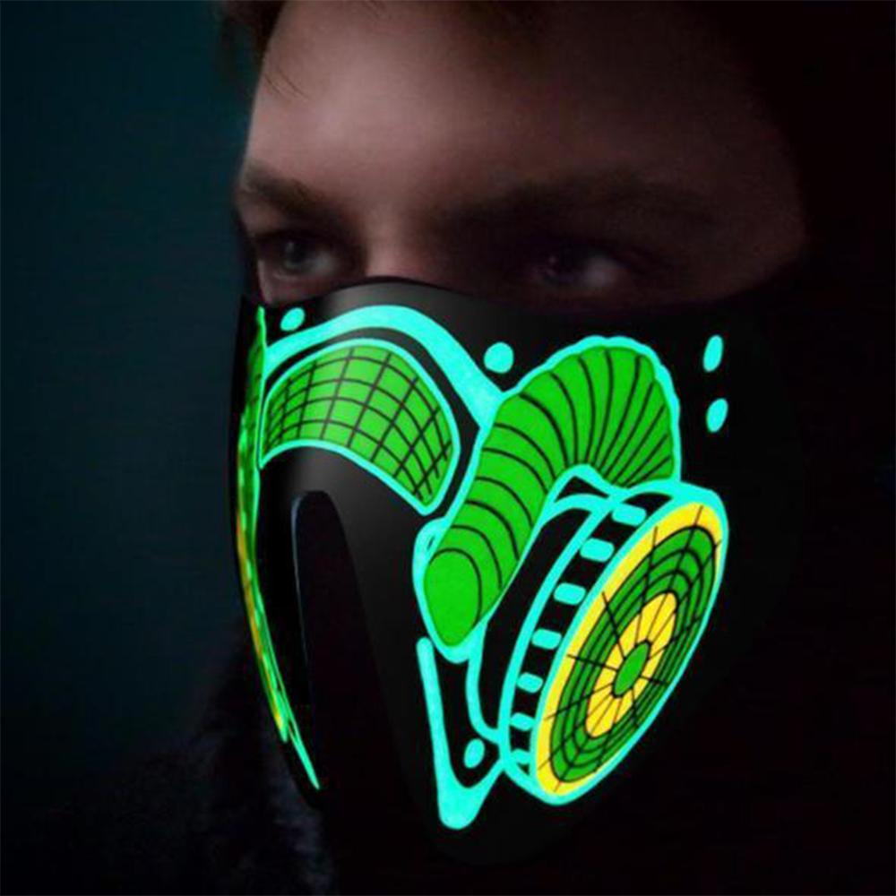 Sound Activated LED Halloween Mask